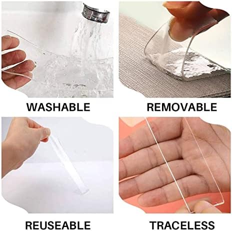 Craftman de confiança Ultra-Frong Double-sidelaed Fita adesiva transparente Fita de silicone à prova d'água transparente