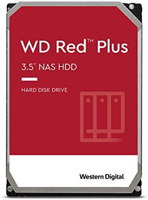 Western Digital 14TB WD Red Plus NAS DUSTO HARD HDD - 7200 RPM, SATA 6 GB/S, CMR, 512 MB CACHE, 3,5 - WD140EFGX