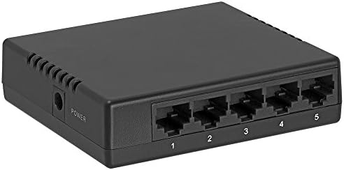 CMPLE 5-PORT 10/100 Mbps Fast Ethernet Network RJ45 Ethernet Hub, plug-and-play, design silencioso sem ventilador
