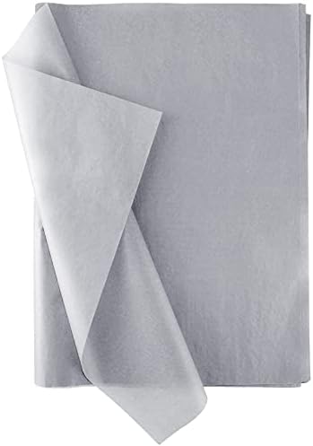 Savita 100 folhas de 35x50cm/14x20 polegadas Pap papel de lenço metálico, papel de embrulho metálico de papel