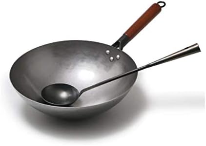 Shypt chinês tradicional wok wok feito artesanal wok e maçaneta de madeira wok a gás wok panela de cozinha panela de