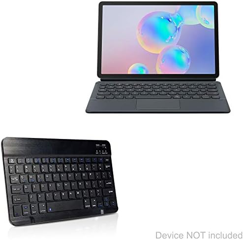 Teclado de onda de caixa compatível com o teclado Samsung Galaxy Tab S6 - Slimkeys Bluetooth, teclado portátil com comandos