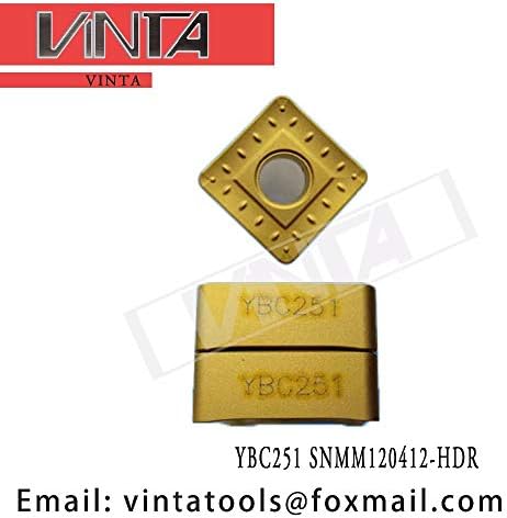 FINCOS 10pcs/lotes YBC251 SNMM120412 -HDR CNC CARBIDO Turnando inserções -