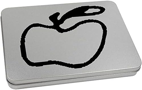 220mm 'Apple & Leaf' Metal Articled Tin/Storage Box
