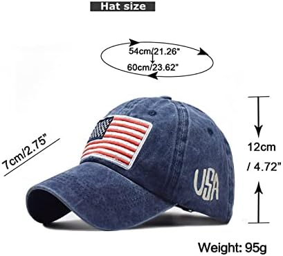 Capace de beisebol para homens homens de baixo perfil American USA Flag Hat Unissex Ajusta Ajuste Banda de Chape Chapé