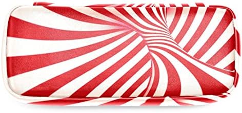 Caixa de lápis Guerotkr, bolsa de lápis, capa de caneta, bolsa de caneta, bolsa de lápis pequena, arte branca vermelha de redemoinho