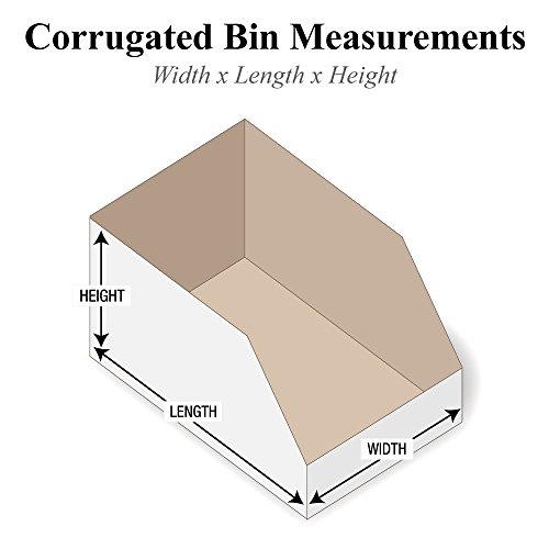 Marca parceira marca pbinb912 caixas de lixeira empilhável, 9 x 12 x 4 1/2 , ostras brancas