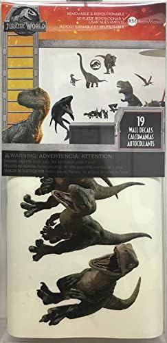Jurassic World Fallen Kingdom Peel e Stick Wall Decals por colegas de quarto, RMK3798SCS
