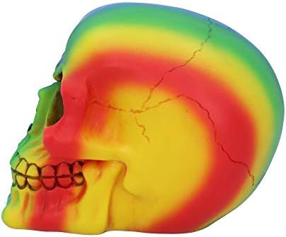Nemesis agora Rainbow Skull 15,5 cm, polirresina, multicolorido, tamanho único