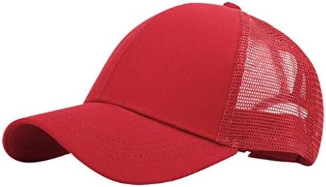 Chapéu colorido unissex aberto boné de beisebol sólido Capas de sol ao ar livre chapéus respiráveis ​​malha lavável Caps de beisebol