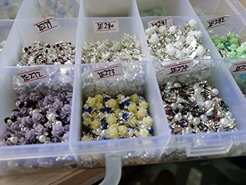 10pcs/lot unha art -rosa liga stromestone decorações de jóias para jóias para os acessórios de manicure em gel de UV DIY,