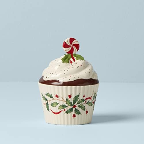 Lenox Holiday Bakeshop Cupcake Candy Dish