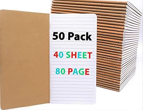 50 Revistas de notebooks - Cadernos de viagem para memorando, diário, notas, diário - Pocket Notebooks Travelers Journal