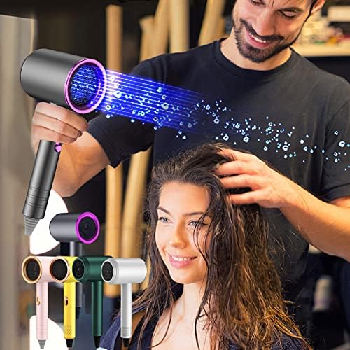 Secador de cabelo com difusor, secador de cabelo leve de íon negativo com difusor, secador de viagem leve para o cabelo