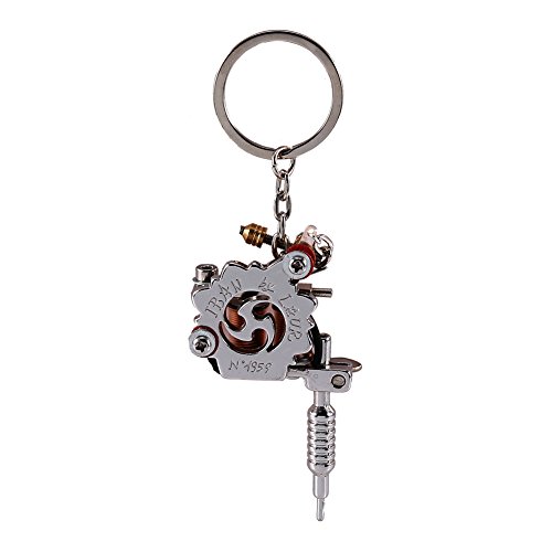 Tattoo Machine Keychain Mini Tattoo Tattoo Tatuagem Tatuagem Tatuagem Suprimento Tatiz Chain Botões da máquina de tatuagem Portátil Tattoo SupplyChain KeyChain Decoração