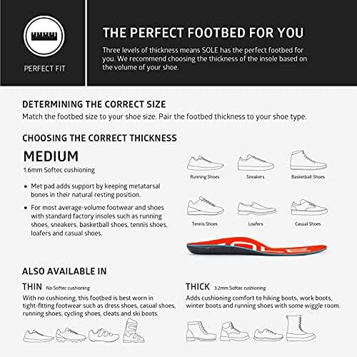 Chanetas de sapatos médios ativos únicos com almofadas metatarsois - tamanho 7/tamanho feminino 9