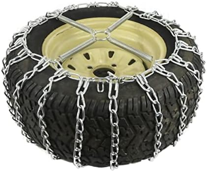 A ROP SHOP | Par de 2 cadeias de pneus de ligação com tensionadores para Husqvarna com pneus 20x8x8