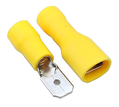 Velore 5.5-250 MDD5.5-250 Amarelo Male Male Electric Wire Conexões Crimp Terminal Connectores