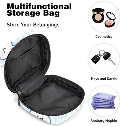 Bolsa de armazenamento de guardanapos sanitários de Oryuekan, bolsas de zíper menstrual reutilizável portátil, bolsa