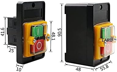 Interruptor de botão impermeabilizante de nunomo ligamento de energia liga/desliga kao-5/bsp210f-1b 10a 380v para interruptor