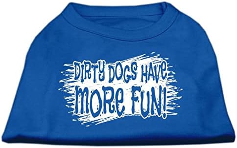 Mirage Pet Products Dirty Dogs Screen Print camisa rosa brilhante xxl