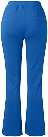 Leggings de exercícios com bolsos para mulheres Opaco de cintura alta elástica e macia calças estampadas para correr ioga de ciclismo