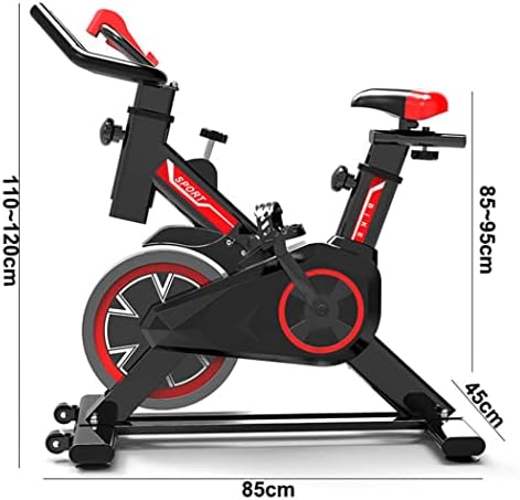 Bicicleta de exercício estacionária na vertical ZJDU, Bicicleta de exercícios cardio de resistência, com resistência ajustável