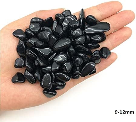 Heeqing ae216 50g 3 tamanho natural obsidiana de obsidiana de quartzo de cristal de cascalho degauss purificação mineral tanque de peixes cálculos e minerais