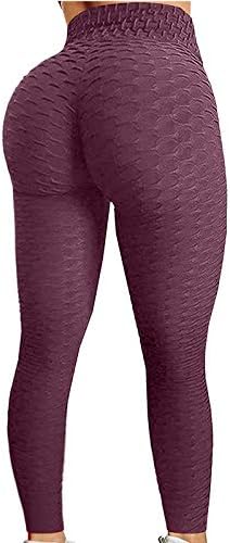 Calças de ioga feminina com calças esportivas esportivas de bolso de bolso que administra as leggings femininas Yoga Solid