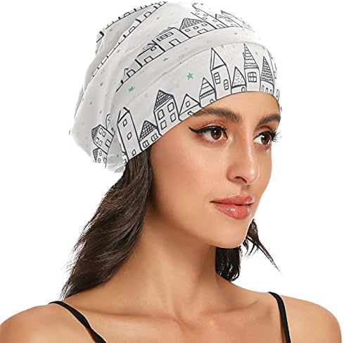 Skull Cap boné Sleep Work Hat Bonnet Geipos para Women House Star Natal Ano Novo Capas Dominante de Inverno Trabalho Hair Hairwear