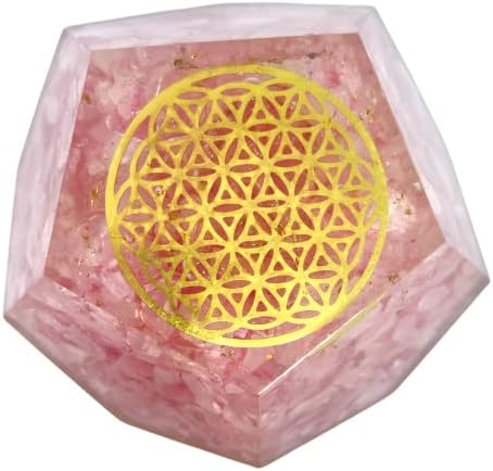 ELEMENTZ ESPIRITITZ Proteção de energia eletrônica Dodecaedro Orgone Cristal Orgone Flor Flor da Vida Cura Balanceamento de Cristal