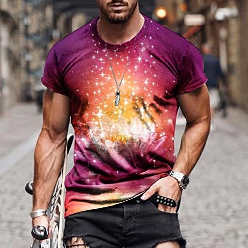 Camiseta gráfica para homens 3D Design Tshirt Muscle Athletic Workout camisetas camisetas casuais camisetas