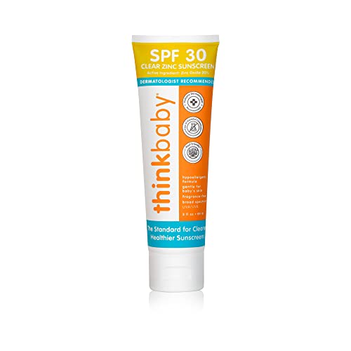 Thinkbaby claro filtro solar de zinco SPF 30, 3 fz