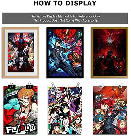 Poster para P1ersona 5 Poster Royal, conjunto de 12 PCs 9.74in x13.77in p1ersana 5 Anime Game Poster Art Prints for Wall Decor