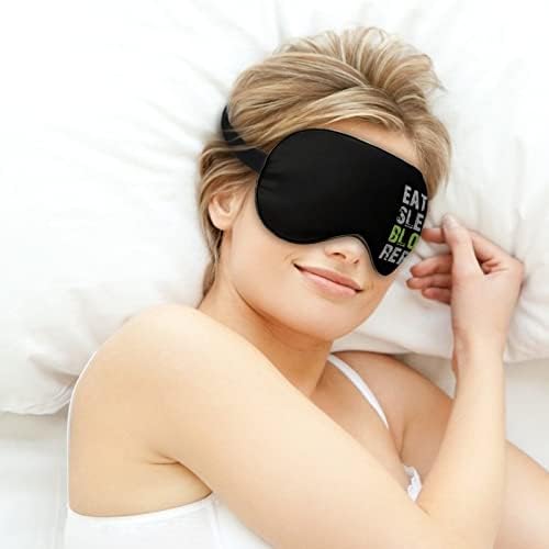 Coma bloco de sono Repita a máscara de dormir com tira de alça ajustável Blackout Blackout Blackold para viajar Relax