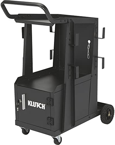 Carrinho de soldagem de 2 camadas KLUTCH com gabinete de travamento - 31 1/2in.L x 16 1/8in.W x 28in.h