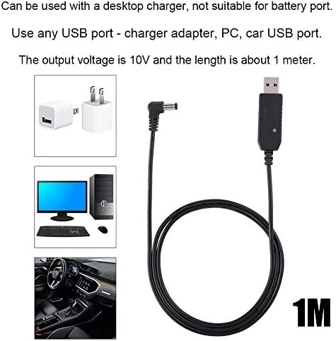 Cabo de transformador de carregador USB universal, cabo de carregador USB profissional portátil, para o walkie bao-feng