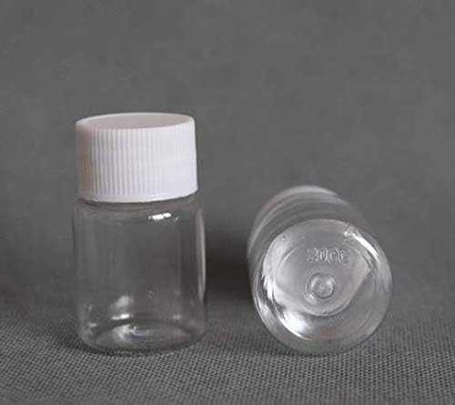 Vndeful 12 peças Plástico em pó sólido remédios para comprimidos de pílula cilíndrica garrafa de reagente