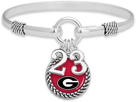Georgia Bulldogs Graduação Ano 2023 Silver Bracelet Jewelry UGA licenciado