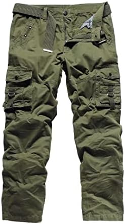 Tanderin Men's Cargo Pant relaxado FIT CAMO CAMO PANT MULTING PLINCES CASUAL