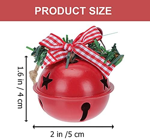 12pcs de natal pendurar sinos da porta sinos de pingente pendente sinos pendurados sinos vermelhos decorações de Natal Presentes