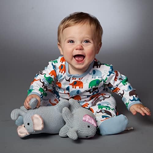 Magníficos bebês meninos de bebê de meninos magnéticos de close-de-close, elefante azul, 9 meses