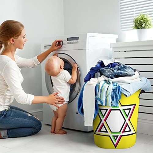 Colorido cesto de lavanderia judeu lavander