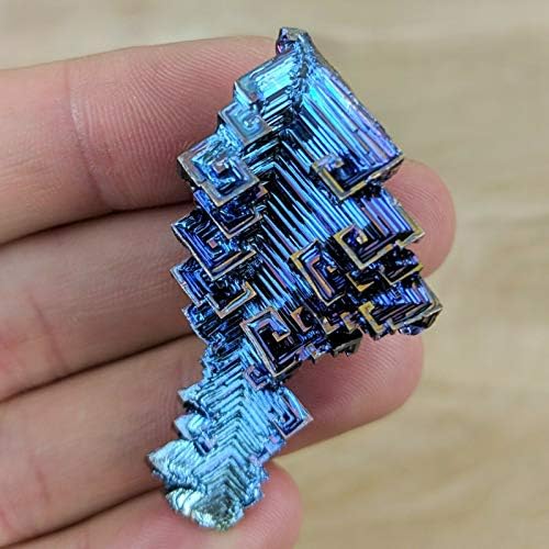 Akkapeary 1,5 Blue Bismuth Crystal Pingente Wrap artesanato Chakra Charms Healing Cryal