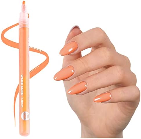 Envoltórios de dedo para técnicos de unhas canetas de unha 12 cores canetas de tinta acrílica canetas de unha de ponta