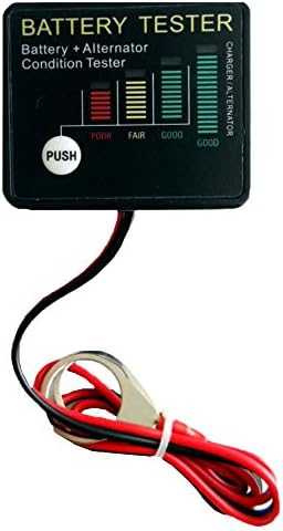 Kit de manutenção de bateria de carro Toolusa Toolusa com cabos de jumper, testador de bateria e escova de limpeza de bateria: kit-carbat