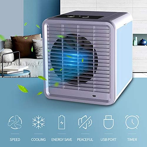 Fã de ar-condicionado de mini ar-condicionado, refrigerador de ar doméstico, ventilador de resfriamento por portátil, interface USB de 5V, 158x175x165mm