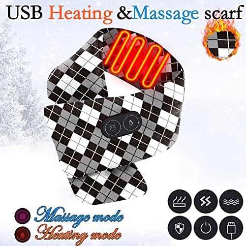 Massagem aquecimento do lenço de homens homens mulheres usb elétrico aquecido para aquecimento de cachecol para aquecimento