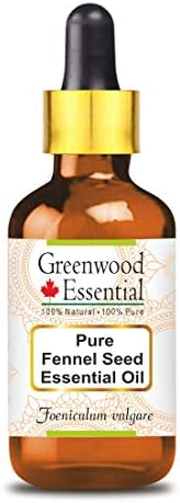 Greenwood Essential Pure Fennel Seed Oil Essential com gotas de gotas de vidro de grau terapêutico natural