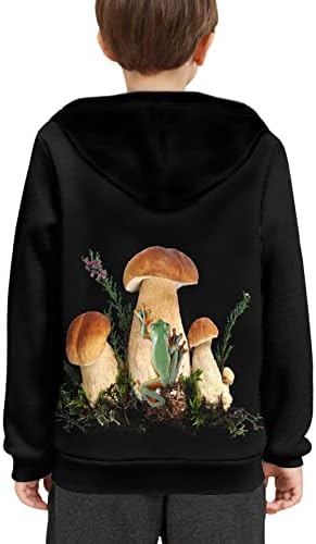 DDFS Frog Hoodie Capuzes Jovens meninos de juventude de 6 a 16 anos de manga comprida moletom com capuz com bolsos